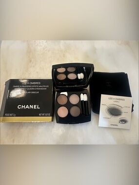 CHANEL Les 4 Ombres Eyeshadow Quartet - Taupe, Brown & Cream Neutrals